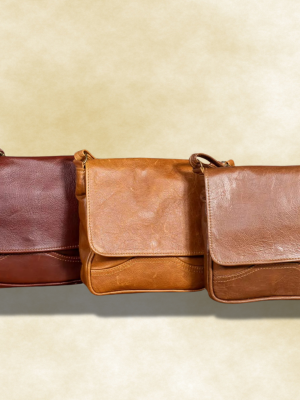 l1 (1) Flap Bag – Premium African Leather Crossbody