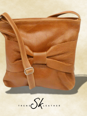 l1 (25) Bow Leather Sling Bag